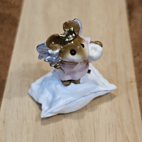 Wee Forest Folk M-148 Tooth Fairy Retired Signed AP, No WFF Box Pink Dress - Picture 12 of 12